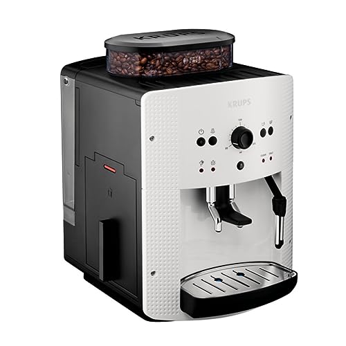 Krups Arabica Picto Kaffeevollautomat: Milchdüse, 2-Tassen, Drehregler, einfache Reinigung, TÜV-zertifiziert, Weißd
