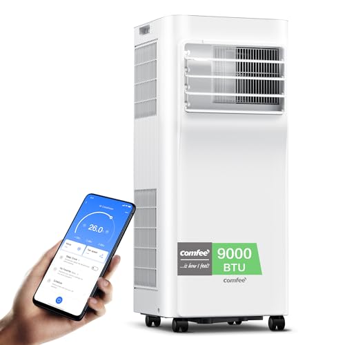 Comfee Mobiles Klimagerät Pro 10000 BTU 3-in-1: Effiziente Raumkühlung, Entfeuchtung, Ventilationd