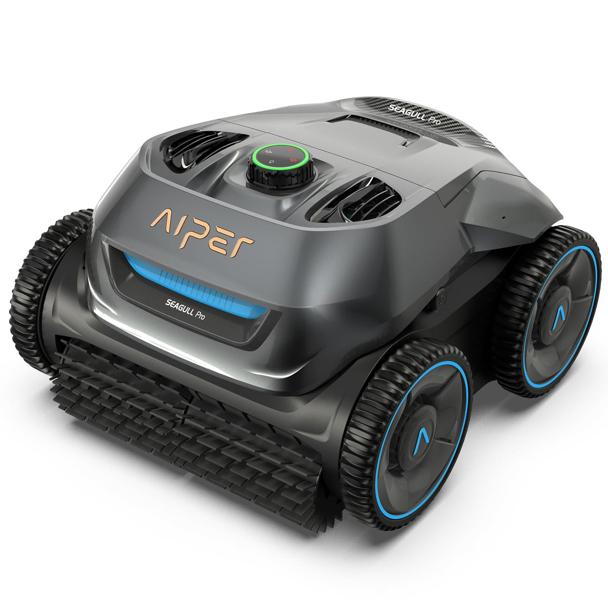 AIPER ZT6002 Poolroboter, Quad-Motorensystem, WavePath Navigationstechnologie, 3 Reinigungsmodi, Wandklettern, Poolsauger Akku Kabellos, Poolroboter Boden und Wand Ideal für Pool bis zu 150㎡