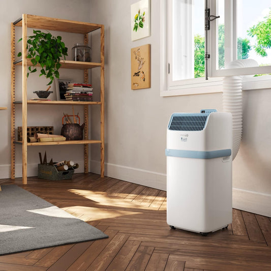 De'Longhi Pinguino Kompakt Mobiles Klimagerät 8.300 BTU/h Entfeuchtung Timer Ad