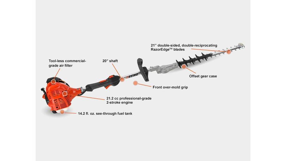 ECHO SHC‑225S – Articulating Hedge Trimmer | 21.2cc 2‑Stroke Engine