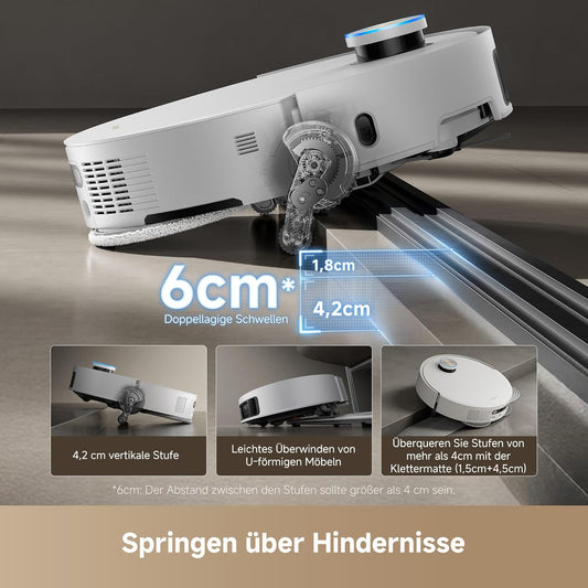 dreame X50 Ultra Complete Saugroboter: Intelligente Wischfunktion, 20.000 Pa, Hindernisüberwindungd