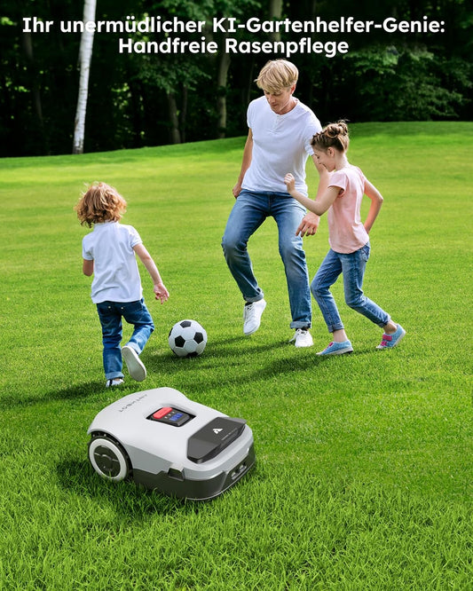 ANTHBOT KI Mähroboter, 900m², Kabellos, RTK+4-Kamera, Mehrzonen, Hindernisvermeidungf