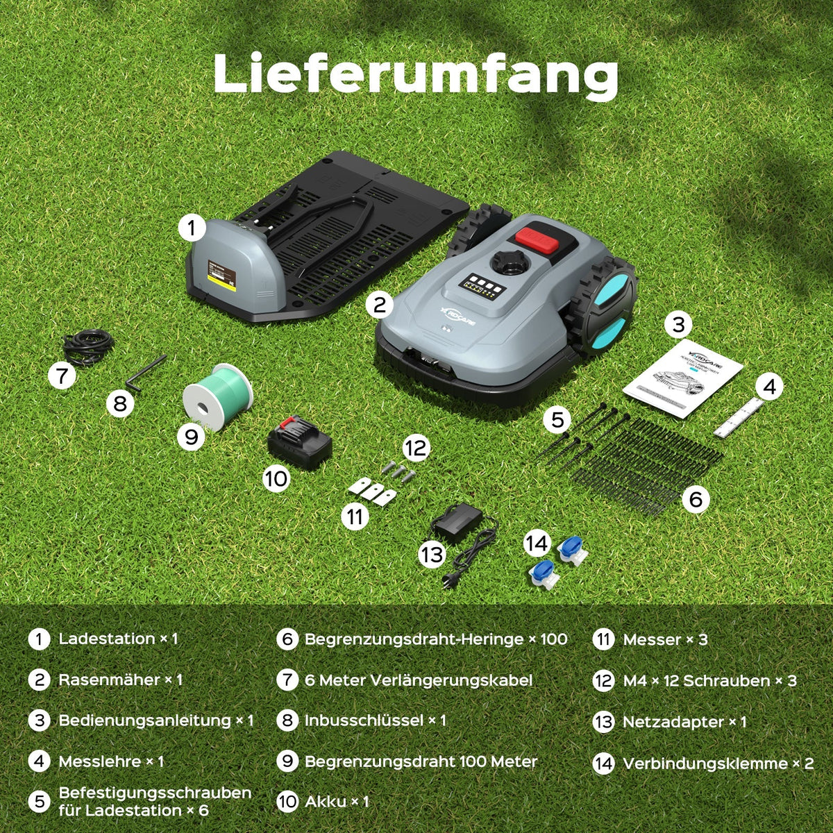 YARDCARE E400 Mähroboterf