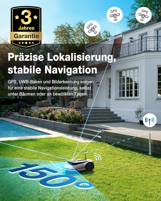 ECOVACS GOAT G1-800 Mähroboter 800 m², ohne Kabel, GPS & Hindernisvermeidungf