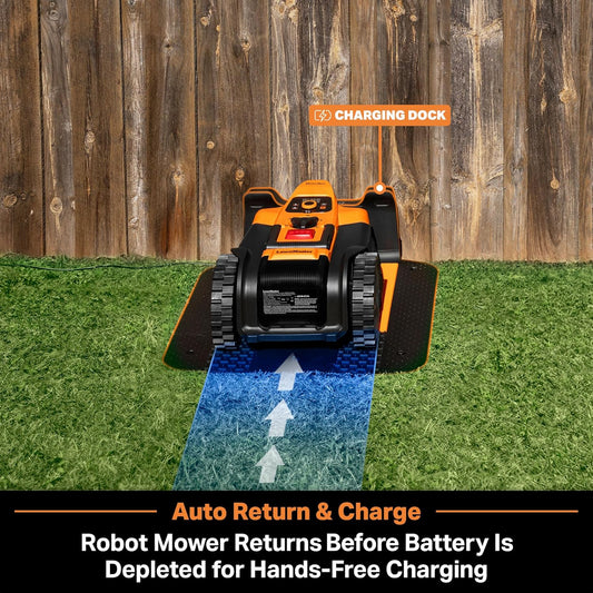 LawnMaster VBRM18AMID4R Mähroboter 800 m², ohne Kabel, WiFi & Appf