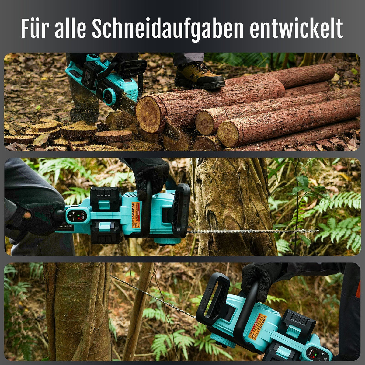 YARDCARE 16" bürstenlose Akku-Kettensägef