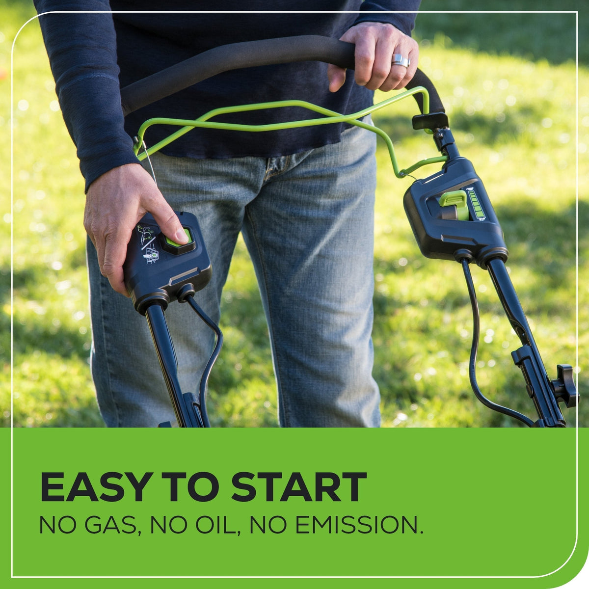 Greenworks LM2138S Cordless Mower Kit 53.3cm 80V 4.0Ah