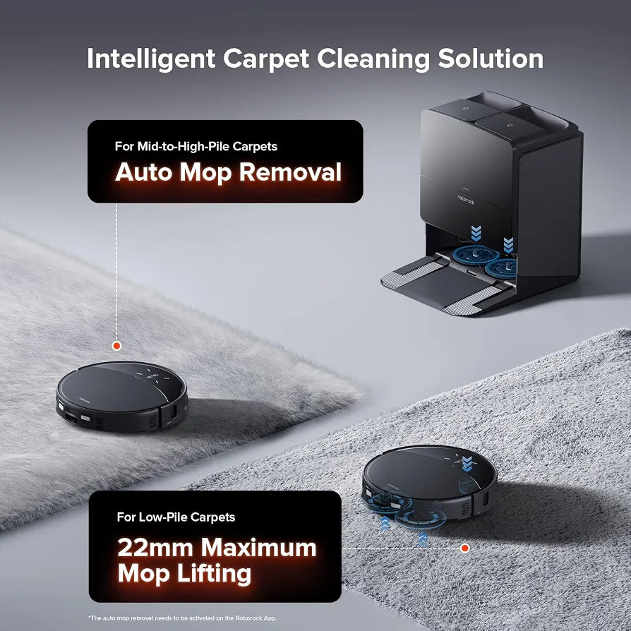 roborock Saros 10R Robot Vacuum and Mop, 22000Pa, Edge Cleaning