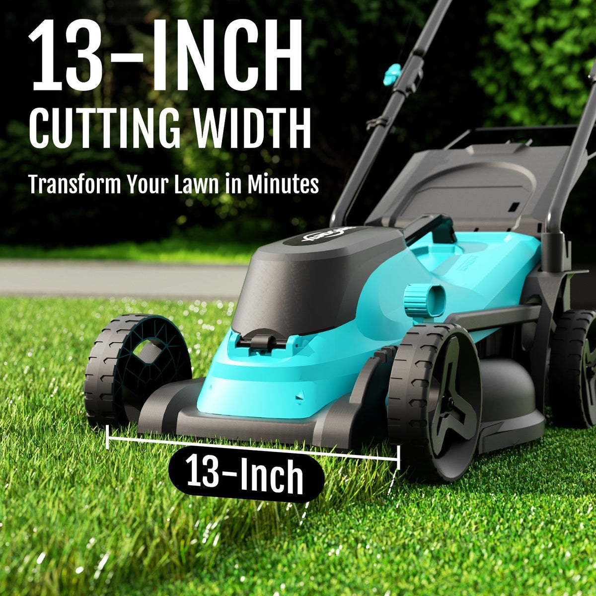 YARDCARE 13" bürstenloser Akku-Rasenmäherf
