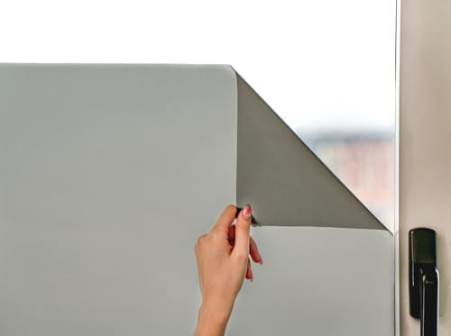 MARAPON® Matt Blickdichte Fensterfolie – Selbsthaftend für Privatsphäre, UV-Schutz, Milchglas-Effektd