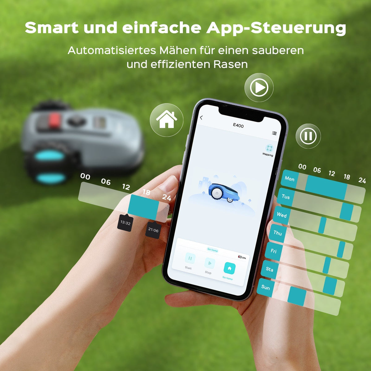 YARDCARE E400 Mähroboterf