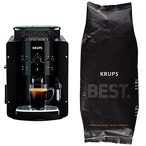 Krups Arabica Picto Kaffeevollautomat: Milchdüse, 2-Tassen, Drehregler, einfache Reinigung, TÜV-zertifiziert, Weißd