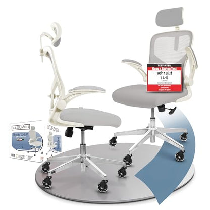 CLOUVOU MasterSeat Ergonomischer Bürostuhl: Testsieger, Individuell Anpassbar, Home Office & Gaming Stuhld