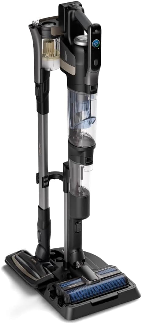 Philips AquaTrio Nass- & Trockensauger, 3-in-1, AquaSpin, Selbstreinigung, Tiefschwarzd