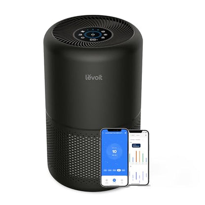 LEVOIT EverestAir Luftreiniger: Große Räume, Allergiker, Smart WiFi, Alexa, Leise 26dBd