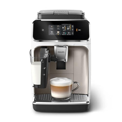 Philips 2300 Kaffeevollautomat: 4 Getränke, LatteGo, SilentBrew, Keramikmahlwerk, AquaClean Mattschwarzd