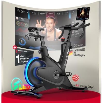 Sportstech Sbike Lite: Heimtrainer mit App & Tablet-Halterungl
