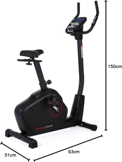 Hammer Cardio XT6/XT7 Ergometer Heimtrainer Fahrrad mit Bluetooth & Appl