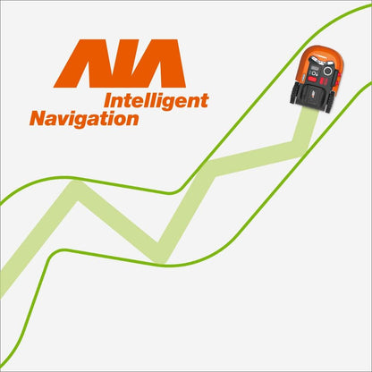 WORX WR167E Mähroboter 700 m² mit Kabel, App & AIA-Navigationf