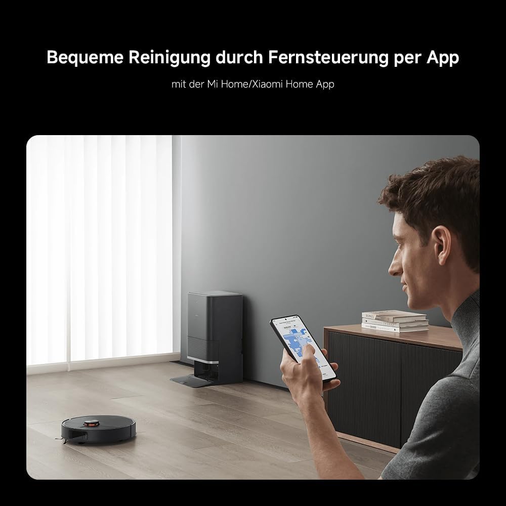 Xiaomi X20 Max, 8,000Pa, Dual Mop, Heißwasser, 75 Tage Staub, 5200mAhf