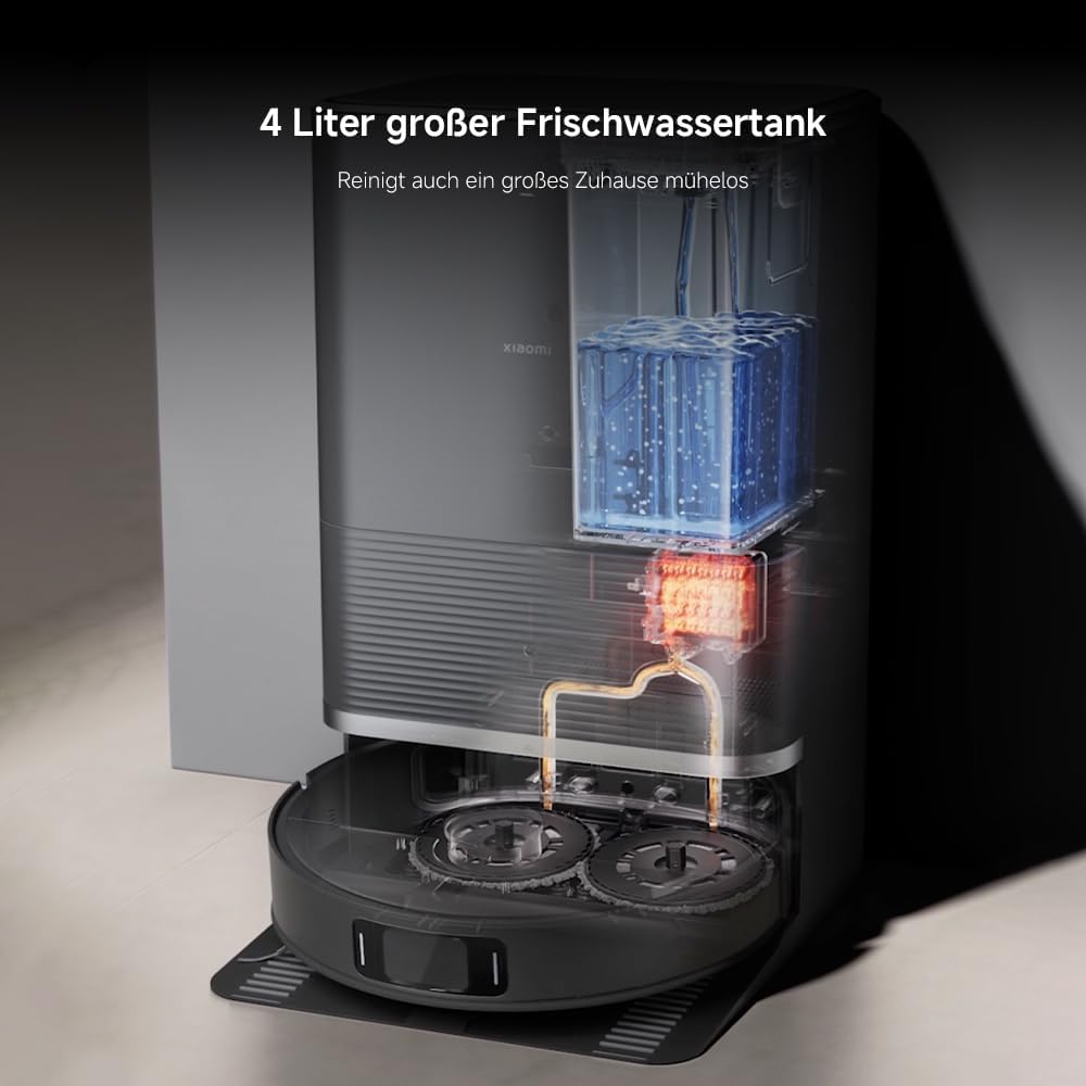 Xiaomi X20 Max, 8,000Pa, Dual Mop, Heißwasser, 75 Tage Staub, 5200mAhf