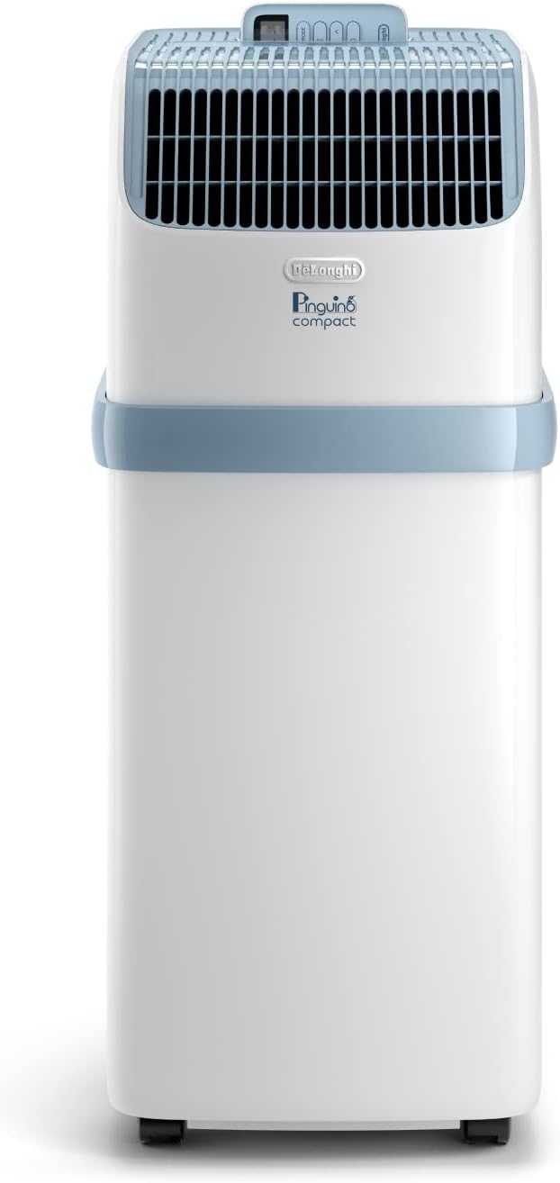 De'Longhi Pinguino Kompakt Mobiles Klimagerät 8.300 BTU/h Entfeuchtung Timer Ad