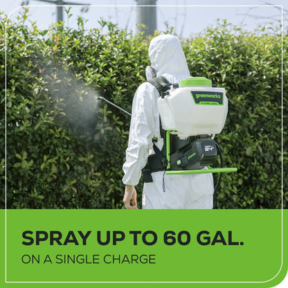 Greenworks BS4A2 Cordless Backpack Sprayer 15.1L 24V
