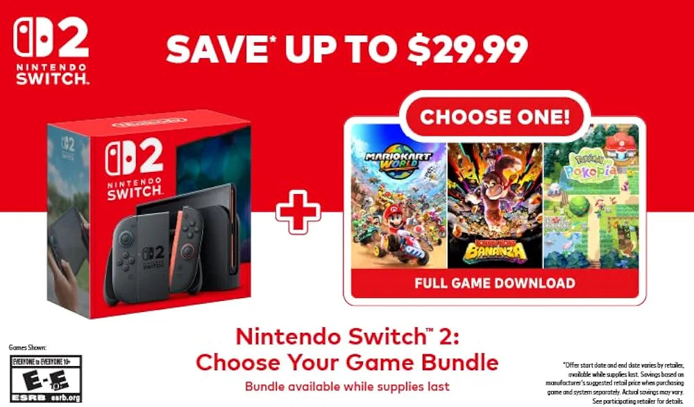 Nintendo Switch 2: Choose Your Game Bundle