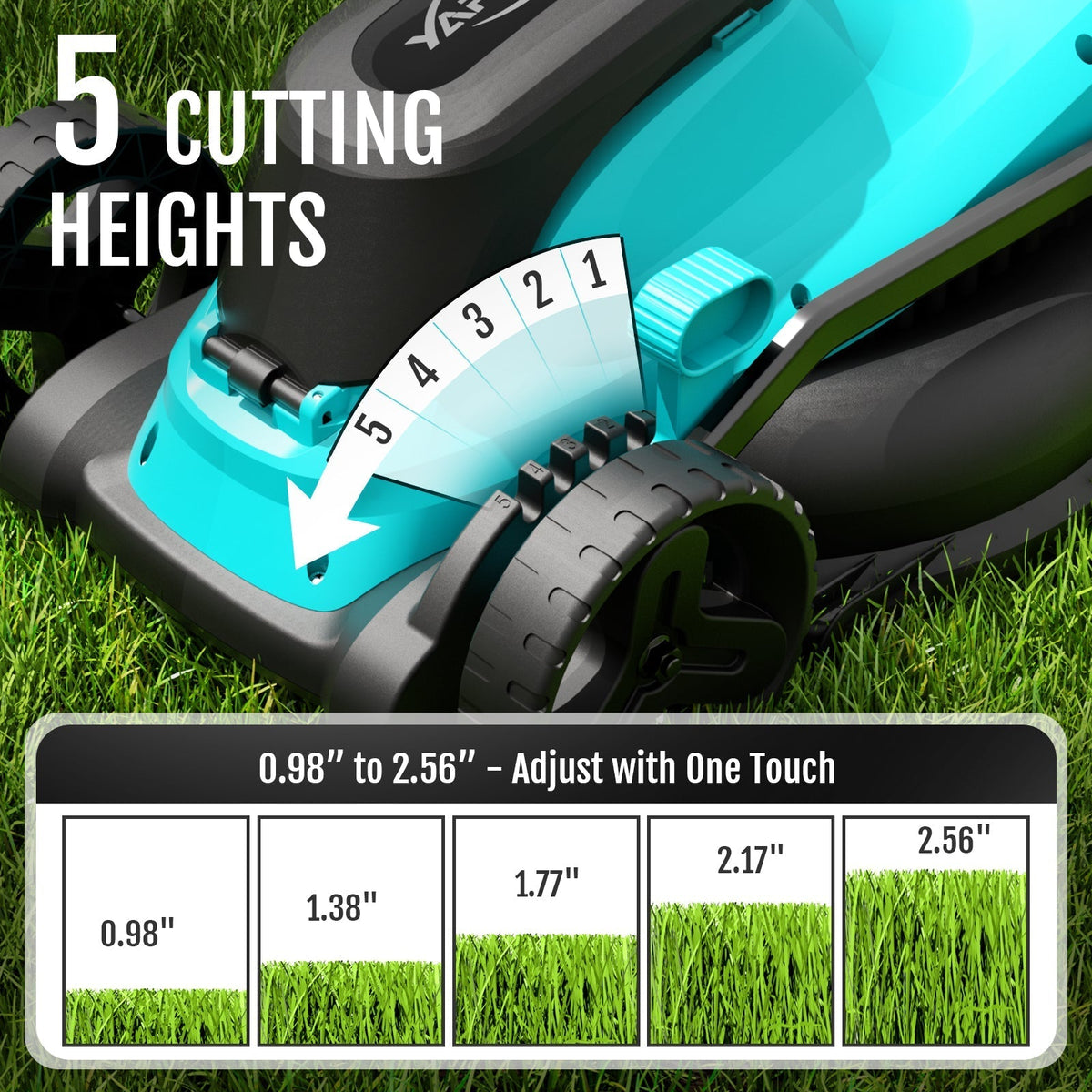 YARDCARE 13" bürstenloser Akku-Rasenmäherf