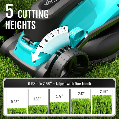 YARDCARE 13" bürstenloser Akku-Rasenmäherf
