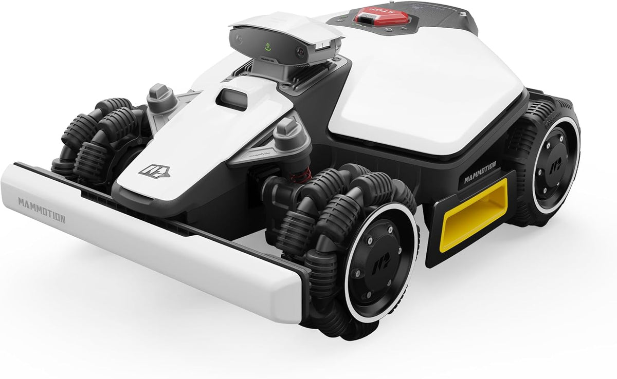 MAMMOTION LUBA mini AWD 1500 Mähroboter ohne Begrenzungskabel, NetRTK+Vision, Keine RTK-Antenne erforderlich, Auto-Kartierung, Empf. 1500m², Max. 1800m², mit 4G-Modul, 80% Steigung