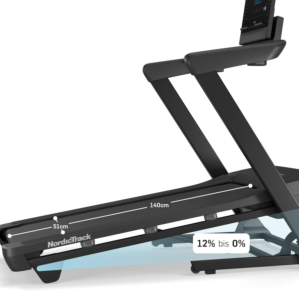 NordicTrack T-Serie: Laufband mit Steigung, Bluetooth & 136 kg Tragkraftl