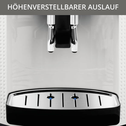 Krups Arabica Picto Kaffeevollautomat: Milchdüse, 2-Tassen, Drehregler, einfache Reinigung, TÜV-zertifiziert, Weißd