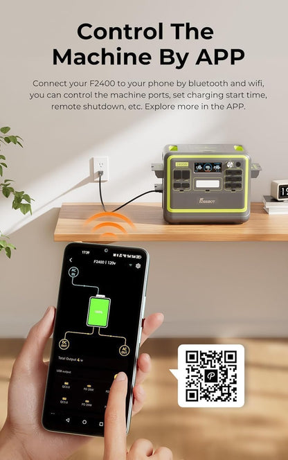 FOSSIBOT F2400 Solargenerator 2048Wh, 2400W (4800W Peak), AC-Ausgängef