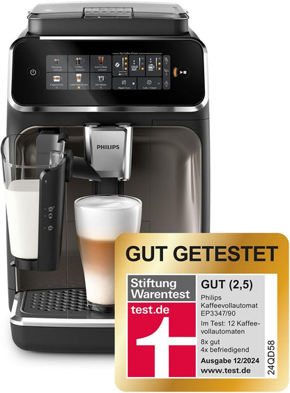 Philips 3300 Kaffeevollautomat LatteGo: Cremiger Milchschaum, Leise, Einfachste Reinigungd