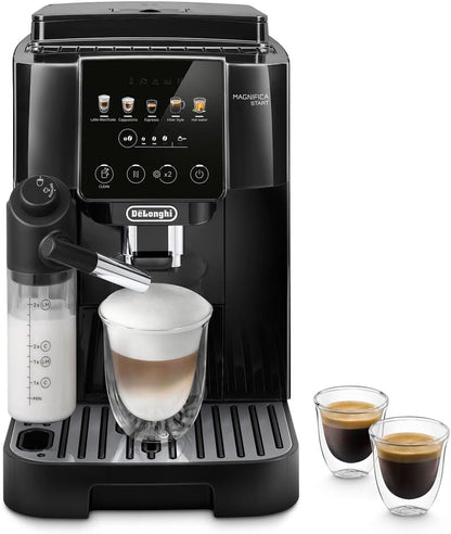 De'Longhi Magnifica Start Kaffeevollautomat, LatteCrema-Milchsystem, Espresso, Cappuccino, Soft-Touch, Schwarzd