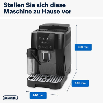 De'Longhi Magnifica Start ECAM222.60.BG Kaffeevollautomat, LatteCrema Milchsystem, Soft-Touch Bedienfeld, x2-Funktiond