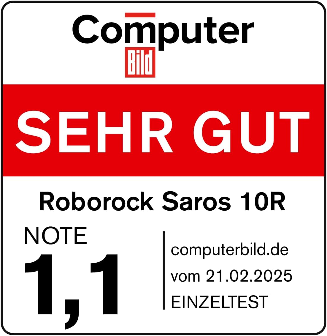 roborock Saros 10R Saugroboter mit Wischfunktion, ultraflach, StarSight 2.0, Zero-Tangle, Multifunktions-Dockd