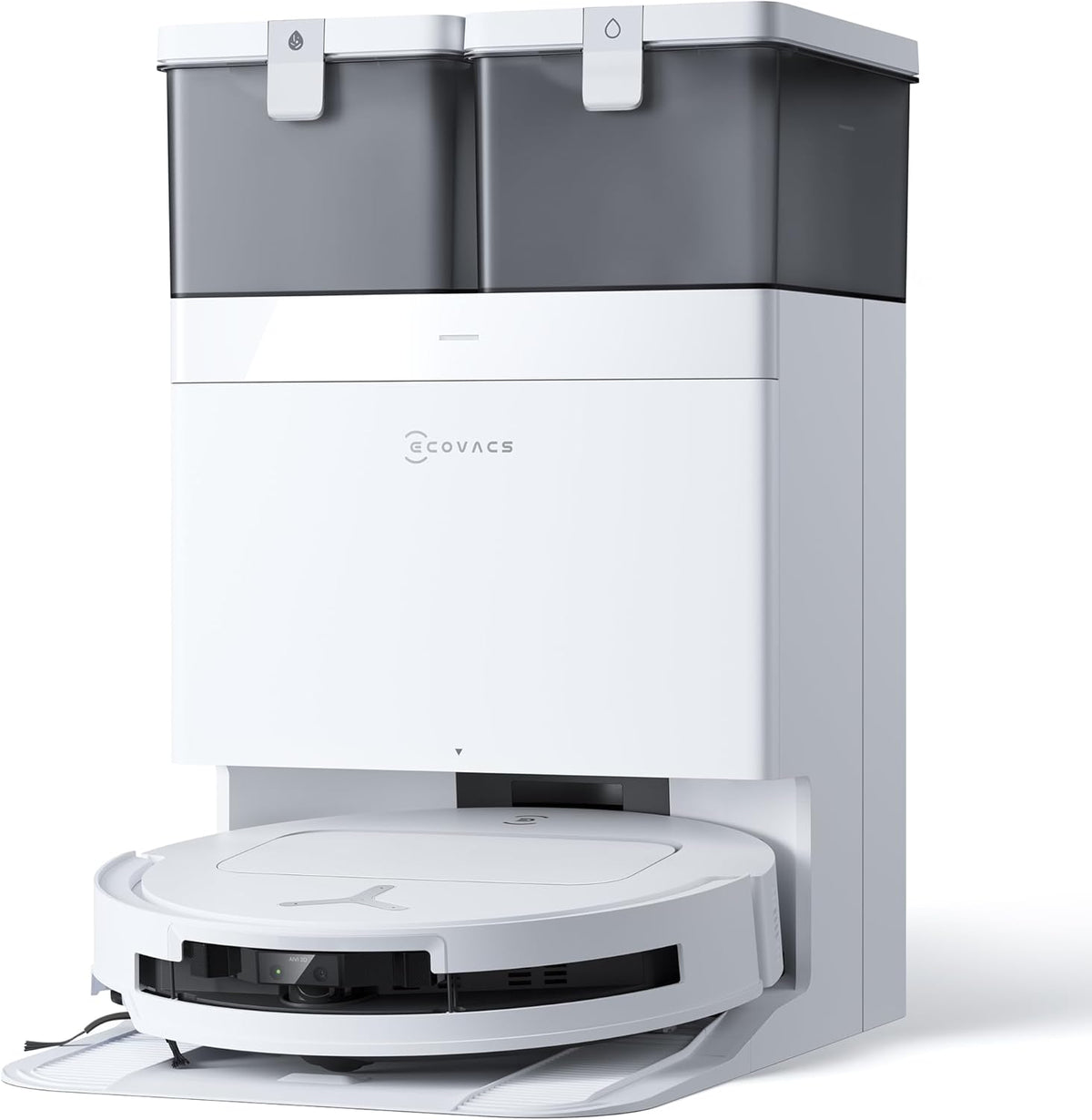 ECOVACS DEEBOT T50 Omni Saugroboter: 15.000 Pa, Heisswasser-Wischfunktion mit All-in-One Stationd