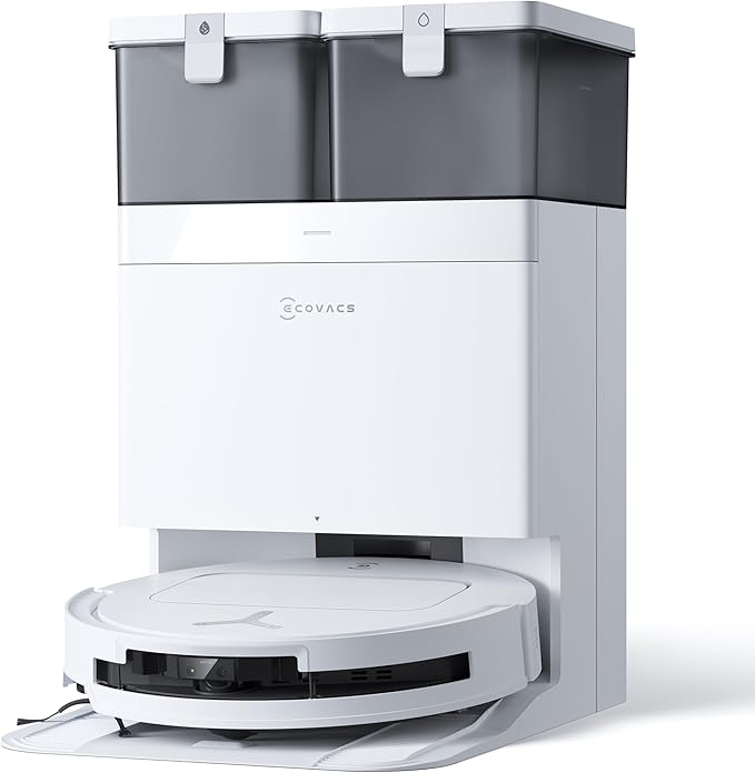 ECOVACS DEEBOT T50 Omni Gen2 Saugroboter: 21.000 Pa, Wischfunktion, ZeroTangle, All-in-One Station, Weißd