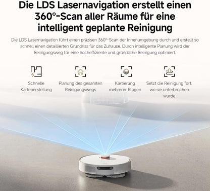 Xiaomi Robot Vacuum X20+ Saugroboter: 6000Pa, Absaugstation, Auto-Trocknung, LDS Navigationd