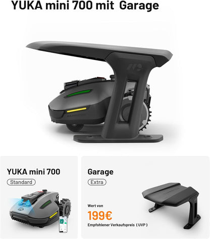 MAMMOTION YUKA und YUKA mini Serie Mähroboter (YUKA mini 700+Garage)f
