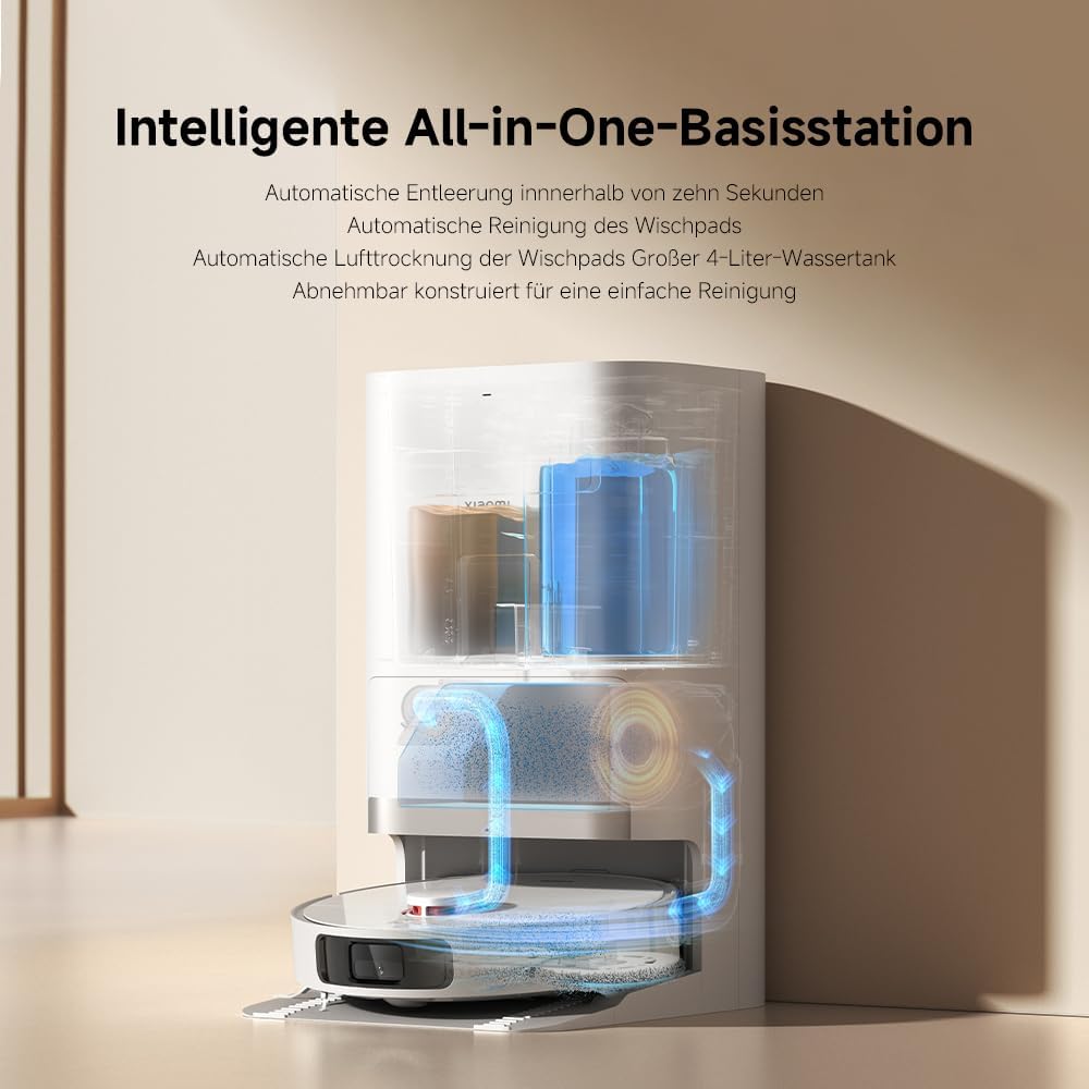 Xiaomi Robot Vacuum X20+ Saugroboter: 6000Pa, Absaugstation, Auto-Trocknung, LDS Navigationd
