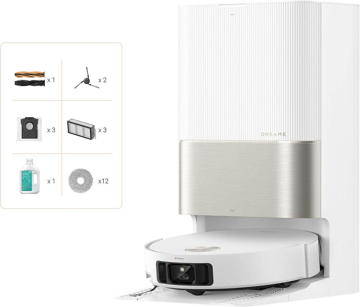 dreame X50 Ultra Complete Saugroboter: Intelligente Wischfunktion, 20.000 Pa, Hindernisüberwindungd