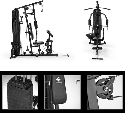 FitEngine Kraftstation: Komplettes Home Gym mit 67 kg Gewichtenl
