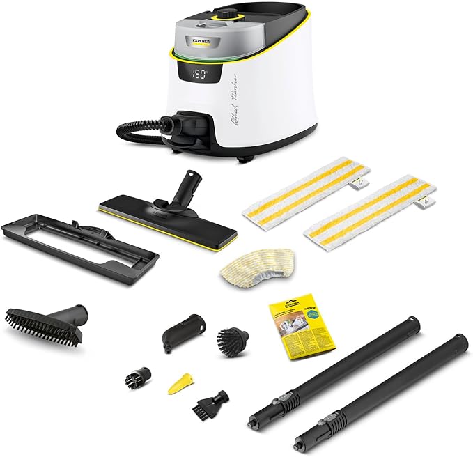 Kärcher SC 5 Deluxe Dampfreiniger: 4 Bar, 1400 Quadratfuß, 2250W, Schnell, Teppichgleiterd