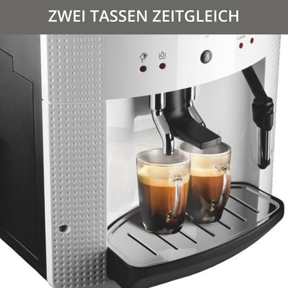 Krups Arabica Picto Kaffeevollautomat: Milchdüse, 2-Tassen, Drehregler, einfache Reinigung, TÜV-zertifiziert, Weißd