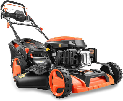 FUXTEC FX-RM5196eSPRO 4in1 Benzinmäher, E-Start & Antrieb, 51 cm Schnittf