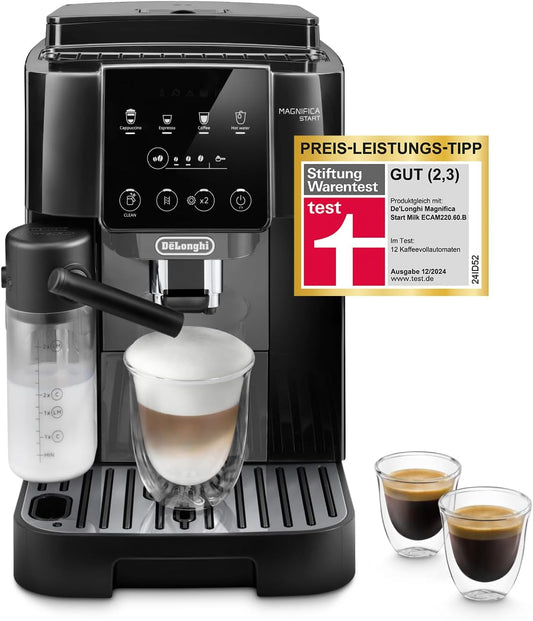 De'Longhi Magnifica Start ECAM222.60.BG Kaffeevollautomat, LatteCrema Milchsystem, Soft-Touch Bedienfeld, x2-Funktiond